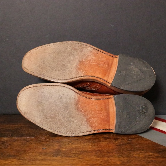 Allen Edmonds Wingstop McTavish Oxford Wingtip Brown Leather Shoes US Men's 10 D - Picture 5 of 6